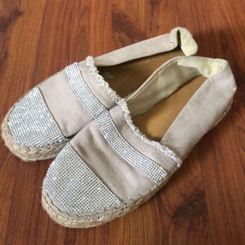 Kendall+ Kylie Rhinestone espadrille, size 8, what